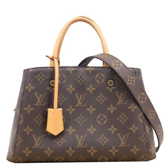Louis Vuitton  Montaigne BB Monogram Canvas Shoulder Bag Brown - Picture 1 of 13